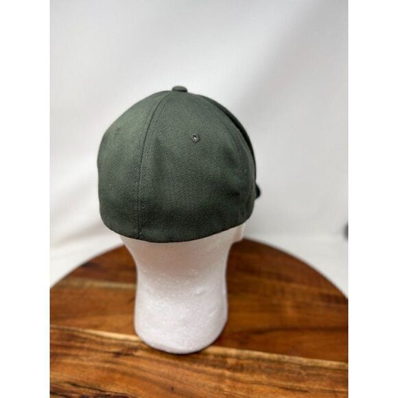 Linksoul Flex-Fit Golf Hat Cap Logo Patch OSFA Grey Green Men - Picture 4 of 9